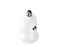 Baseus Grain Pro Car Charger (Dual USB 4.8A ) White - 1348120 - zdjęcie 3